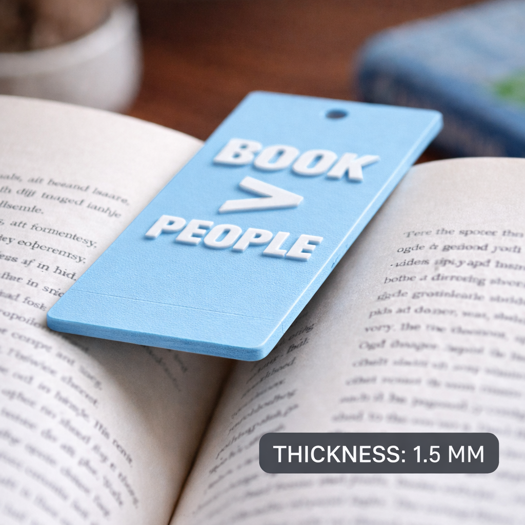 Book Over People – Minimal Statement Bookmark