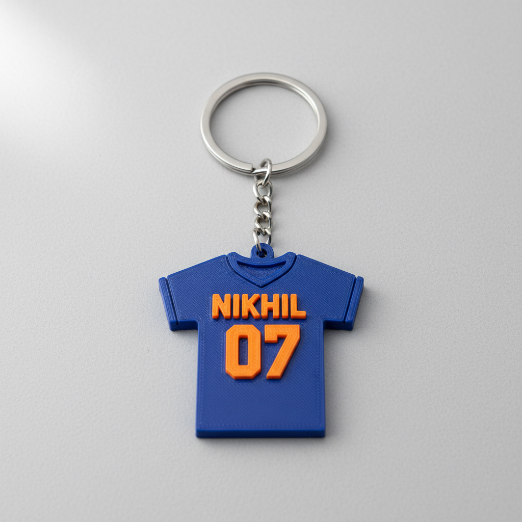 India Jersey Keychain