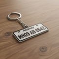 Custom Number Plate Keychain